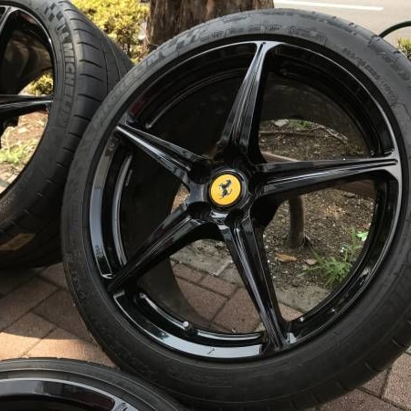 中古 フェラーリ F458 純正オプション 5本スポーク 20インチ ブラック
