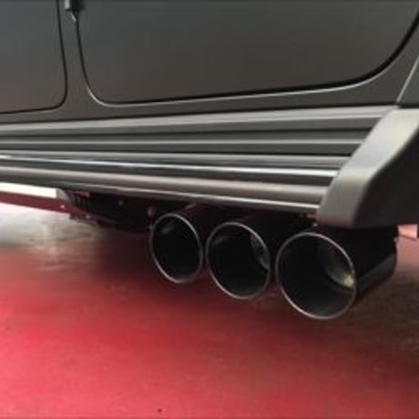 ベンツ Gクラス W463A G63用 ラウンド 6本出口 可変バルブ付マフラー MIRACLE製 商品番号4421