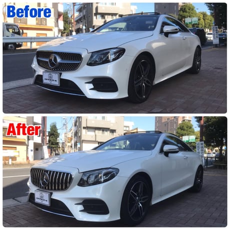 取付工賃込!! ベンツ Eクラス クーペ C238 前期 パナメリカーナグリル 縦フィン/GTR仕様 商品番号4213