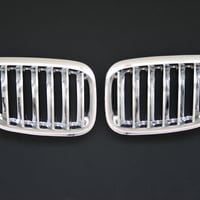 BMW X5シリーズ E53 後期 クローム メッキ キドニー グリルカバー  商品番号0231