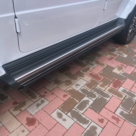ベンツ Gクラス W465 LED付 電動サイドステップ ロング(サイド出しマフラー無し車用) 商品番号4908