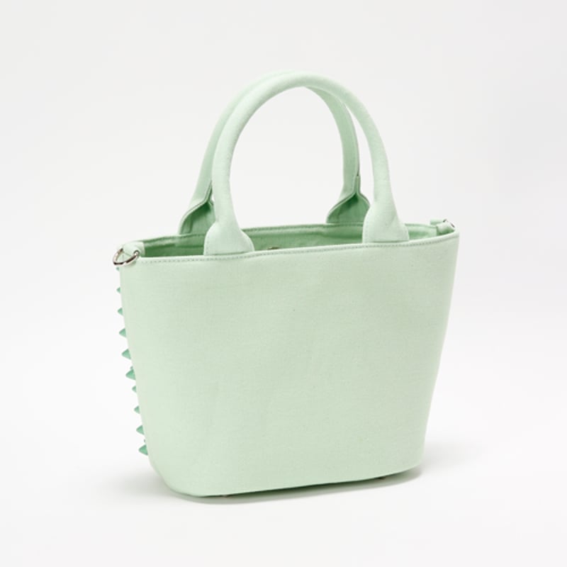 トートバッグ　グリーン GLAMJAM スタッズトートバッグ Sサイズ ONI×ベビーグリーン×ベビー