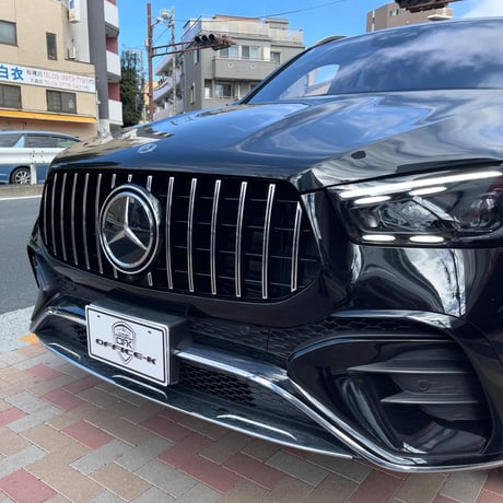 取付工賃込!! ベンツ GLEクラス W167 後期 AMG-Line専用 パナメリカーナグリル 縦フィン/GTR仕様 商品番号4917