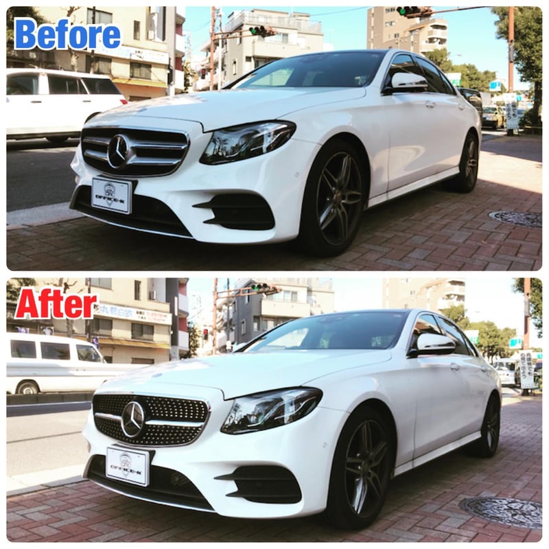 取付工賃込!! ベンツ Eクラス W213 前期 ダイアモンドグリル ブラック