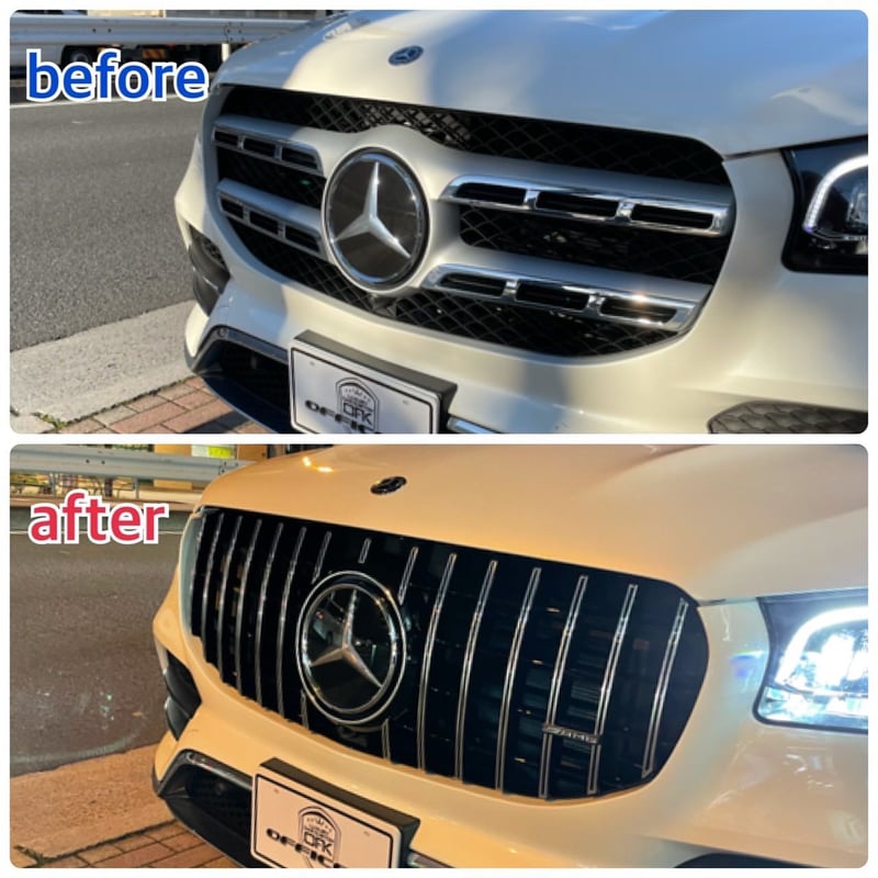 メルセデスベンツ☆GLクラス X166☆パナメリカーナグリル☆縦ライン・フィン☆ メルセデスベンツ☆GLクラス X166☆パナメリカーナグリル☆縦