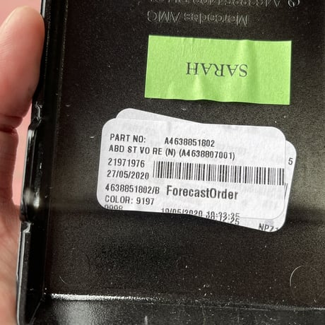 中古 ベンツ Gクラス W463A ゲレンデ AMG G63用 純正フロントバンパーカバー ナイトパッケージ 左右セット 管理R-2