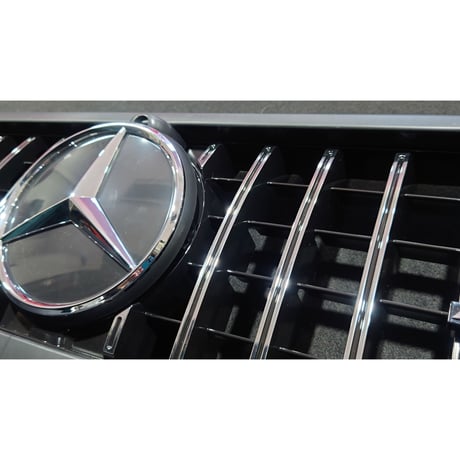ベンツ Gクラス W463A G63スタイルパナメリカーナグリル+ヘッドライトカバー 未塗装品 商品番号4581