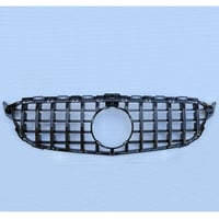 ベンツ Cクラス W205 前期 パナメリカーナグリル オールブラック 商品番号4530-4980