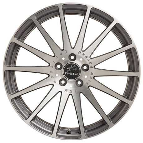 超特価!! カールソン 1/14 RSF ガンメタ/ブラッシュド 19インチ 8.5J/9.5J 4本セット Carlsson
