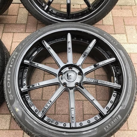 極上中古 ベンツ Gクラス W463用 SKYフォージド S214 24インチ 鍛造 バリ山 ピレリタイヤ付