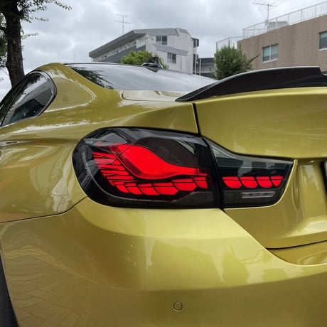 取付工賃込!! BMW 4シリーズ クーペ F32/F82 M4 前期用 後期GTSスタイル スモーク LED テール 商品番号4668