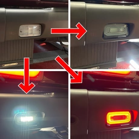 ベンツ Gクラス W463 LED リアフォグ リバース スモーク 商品番号3750