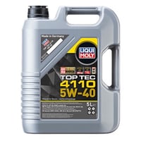 LIQUI MOLY エンジンオイル トップテック 5W-40 4110 5L 4輪用 5L BMW/メルセデス/VW/AUDI/PORSCHE認証 ガソリン/ディーゼル兼用 品番21479