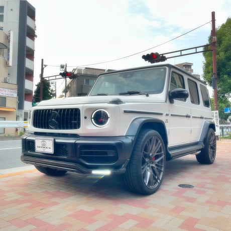 URBAN Automotive ベンツ Gクラス W463A ゲレンデ AMG G63用 LED付 カーボン フロントリップ スポイラー