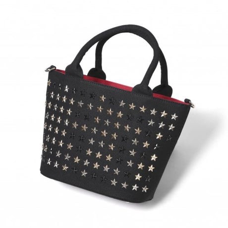 GLAMJAM スタッズバッグ　Sサイズ HOSHI×ブラック×ミックス×レッド グラムジャム