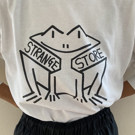 strange store フロッグ ロングTシャツ黒