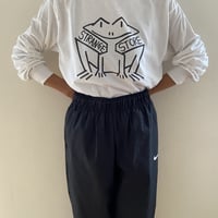 strange store フロッグ ロングTシャツ黒