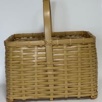 収納篭白手付小