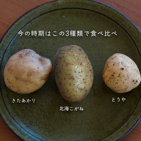 【10月上旬〜下旬発送】北海道じゃがセット(きたあかり/とうや/北海こがね)　味比べセット(ミニサイズじゃがのおまけ付)