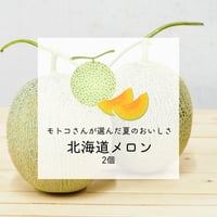 【みずみずしい初夏の甘さ】モトコさんが選んだ北海道メロン 2個セット