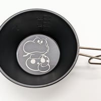 【限定販売】酸化黒発色仕様じゃおう君シェラカップ＋オリジナル缶バッヂ1個