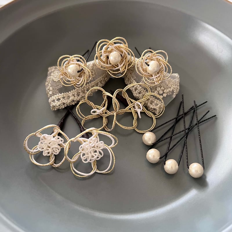 ◎水引 小さなさまざまな 髪飾り 結婚式 卒業式 成人式 七五三 発表会