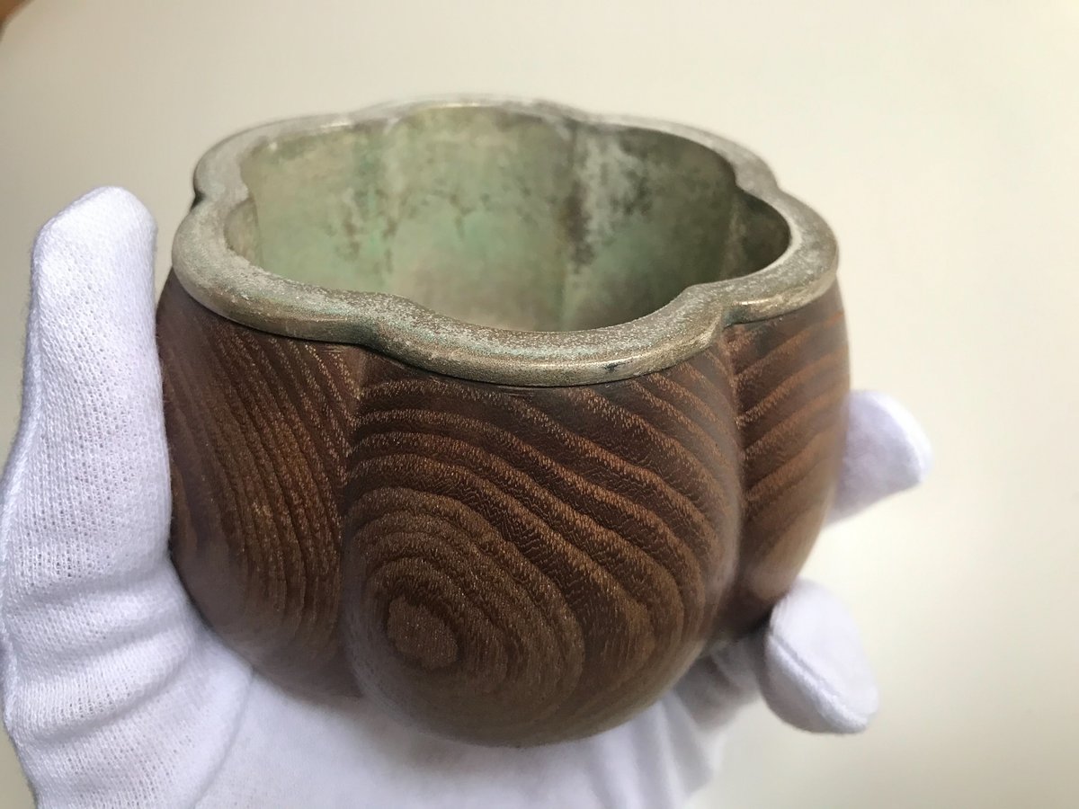 妻の作った白い炎香炉お香立て陶芸妖怪つるべ火