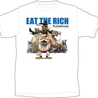 金持を喰いちぎれ　白カラーTシャツ