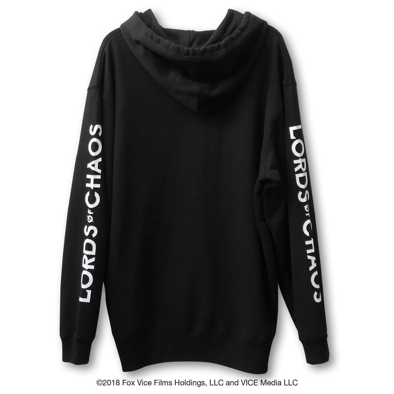 美品　chaos カオス　フーディパーカー　ブラック　黒　ショート丈プルオーバー Chaos Fishing Club】LOGO HOODIE black カオスフィッシング