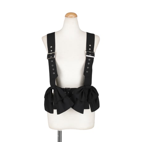 HEIHEI ヘイヘイ リボンハーネス ホワイト 白 サスペンダー 新品未使用