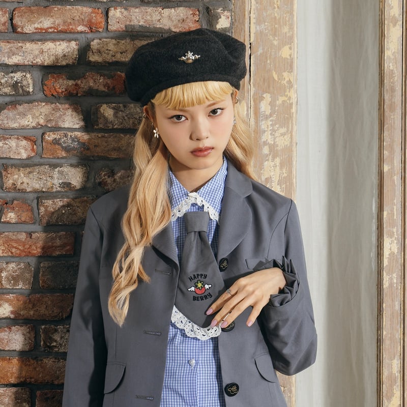 HAPPY BERRY × HEIHEI ネクタイネックレス GRAY | HEIHEI