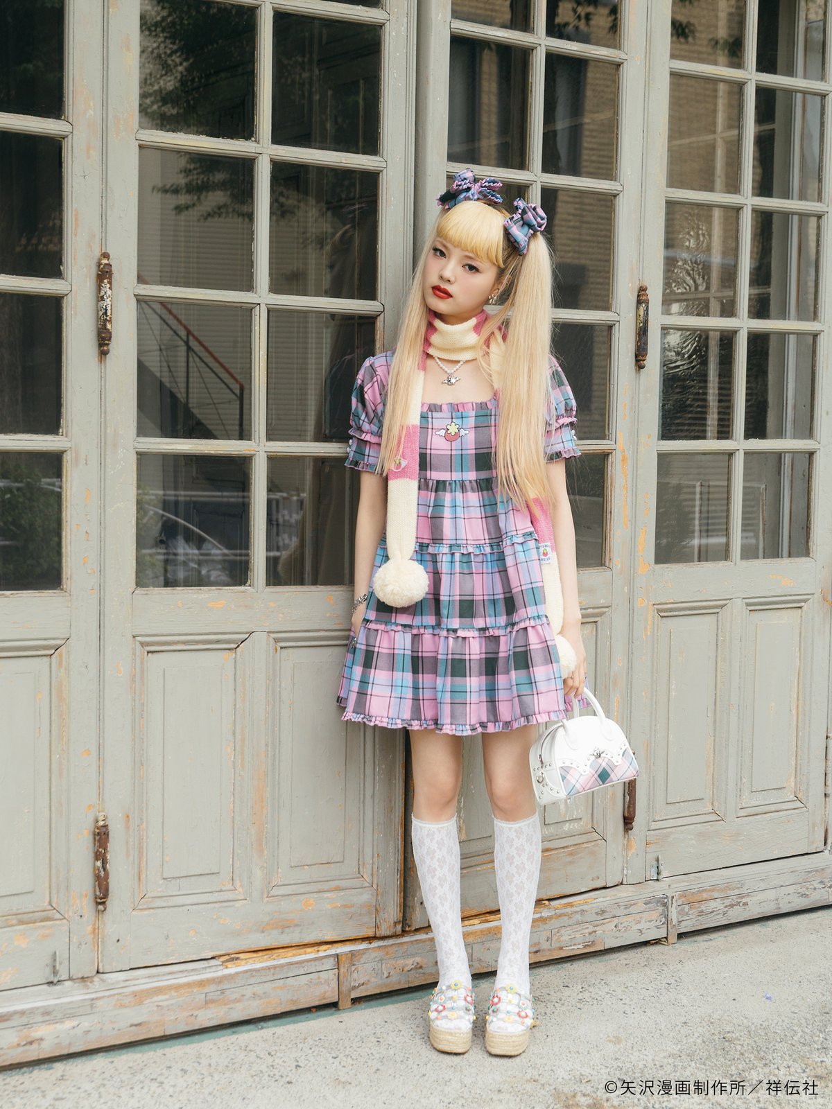 HEIHEI リボンマフラー イエロー HAPPY BERRY × HEIHEI マフラー PINK | HEIHEI PRE O