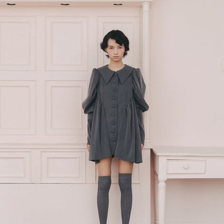 HEIHEI リボンワンピース グレーチェック HEIHEI リボンワンピース グレーチェック HEI HEI ワンピース