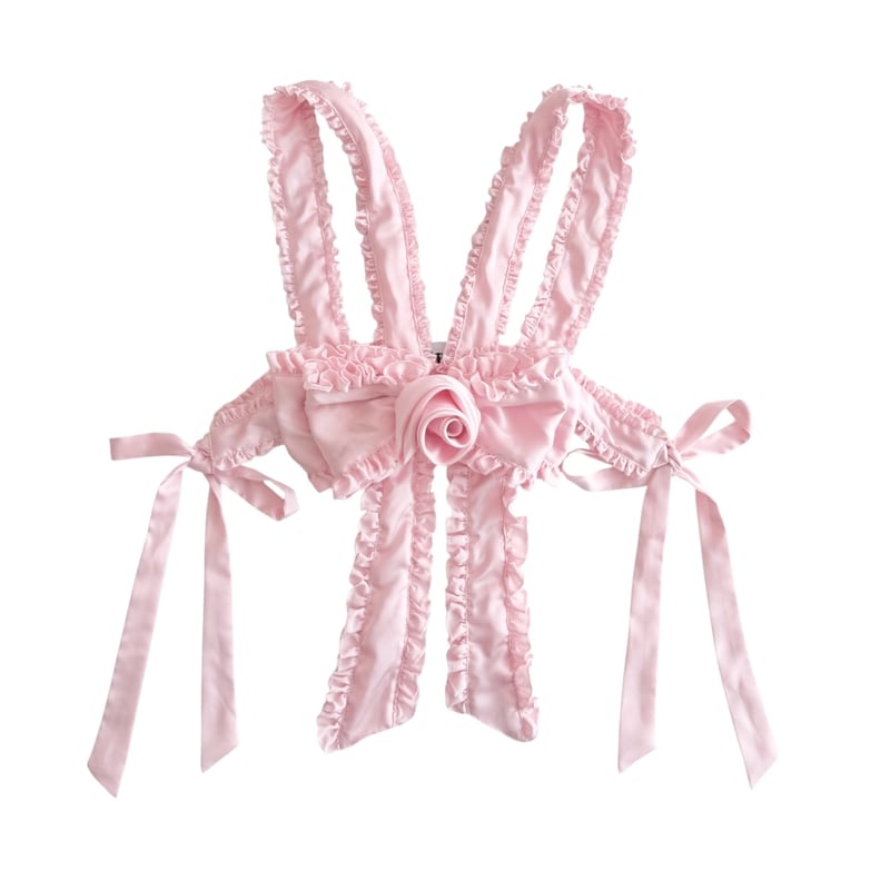 HEIHEI♡リボンハーネス　ピンク　タグ付き HEIHEI♡リボンハーネス ピンク タグ付き - メルカリ