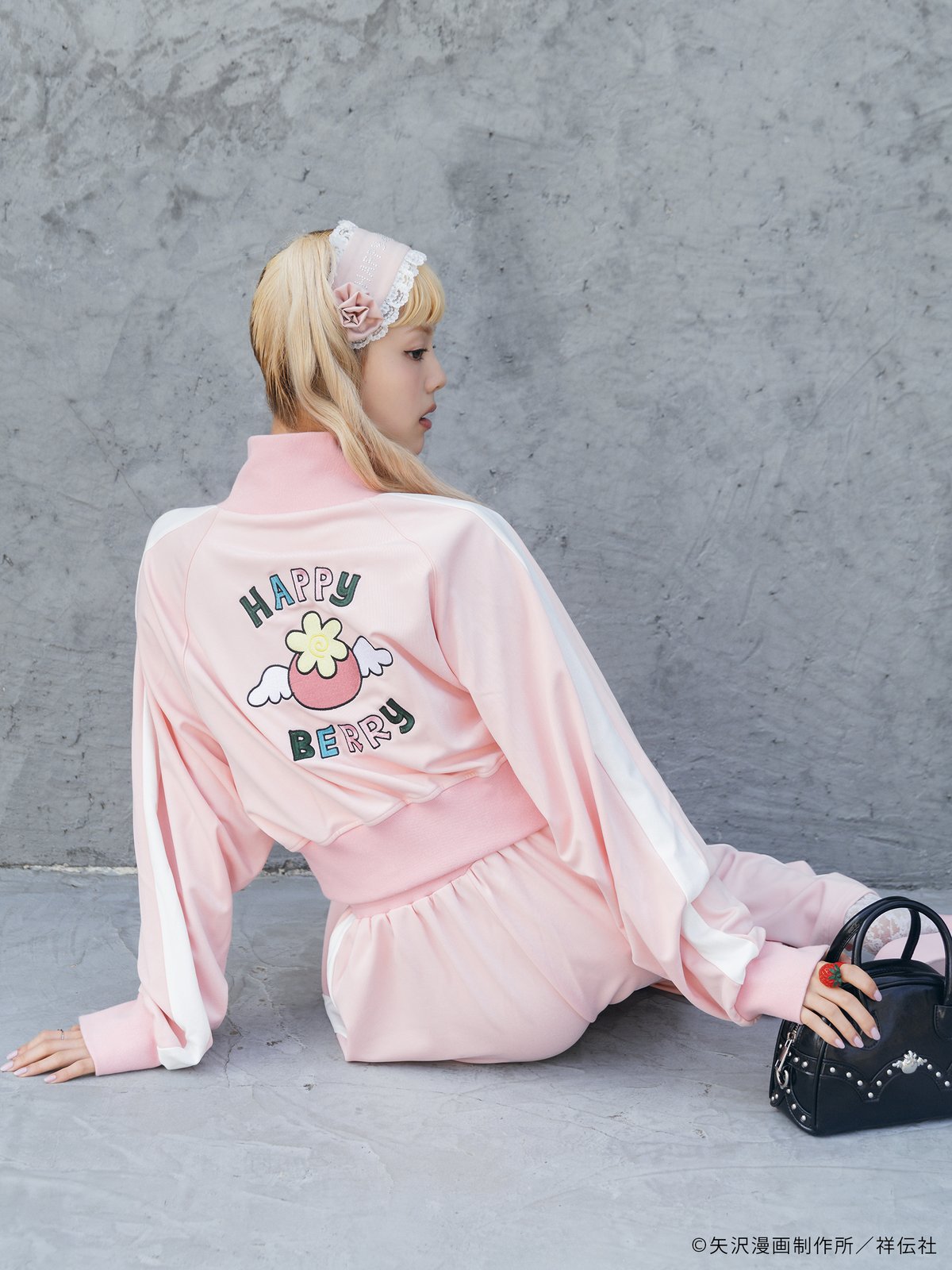 HAPPYBERRY HEIHEI トラックジャケット　パンツ　ピンク　パラキス HAPPY BERRY × HEIHEI トラックジャケット PINK | HEIHEI