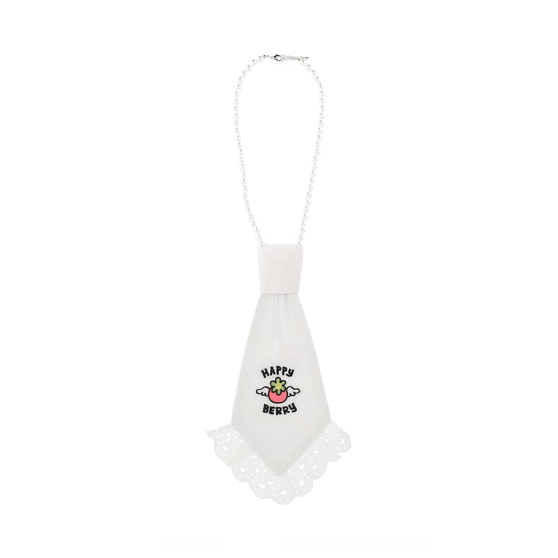 HAPPYBERRY HEIHEI ブラウス　ネクタイネックレス　パラキス HAPPY BERRY × HEIHEI ネクタイネックレス WHITE | HEIHEI