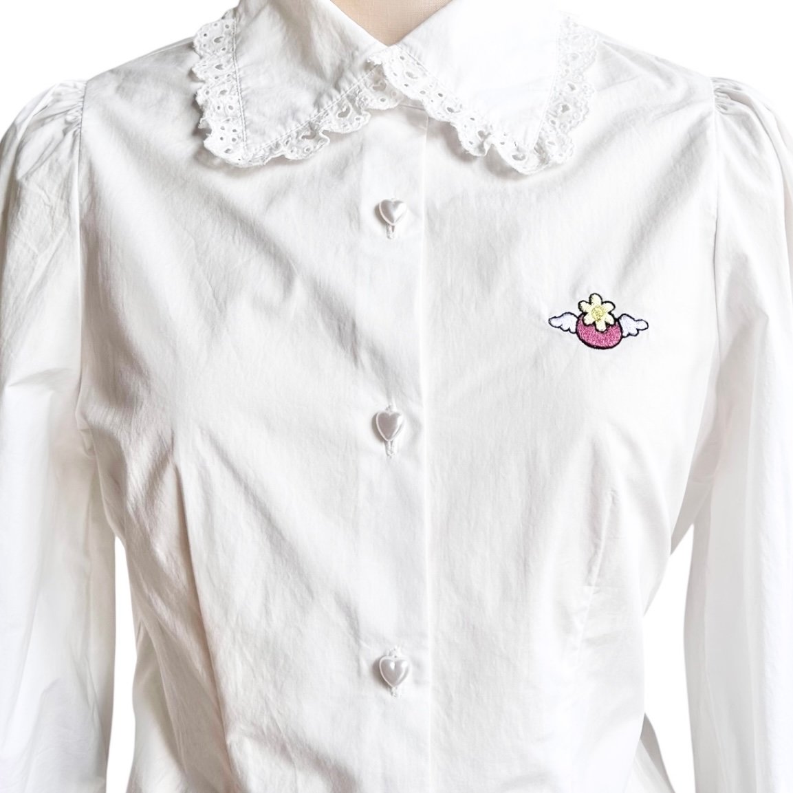 【お値下げ中】Happy berry ハッピーベリー　HEIHEI ブラウス HAPPY BERRY × HEIHEI ブラウス BLUE | HEIHEI PRE O