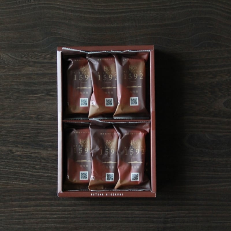 濃厚生マロンケーキ】秋の1592（ひごくに）6個入【秋限定】 | 古今堂
