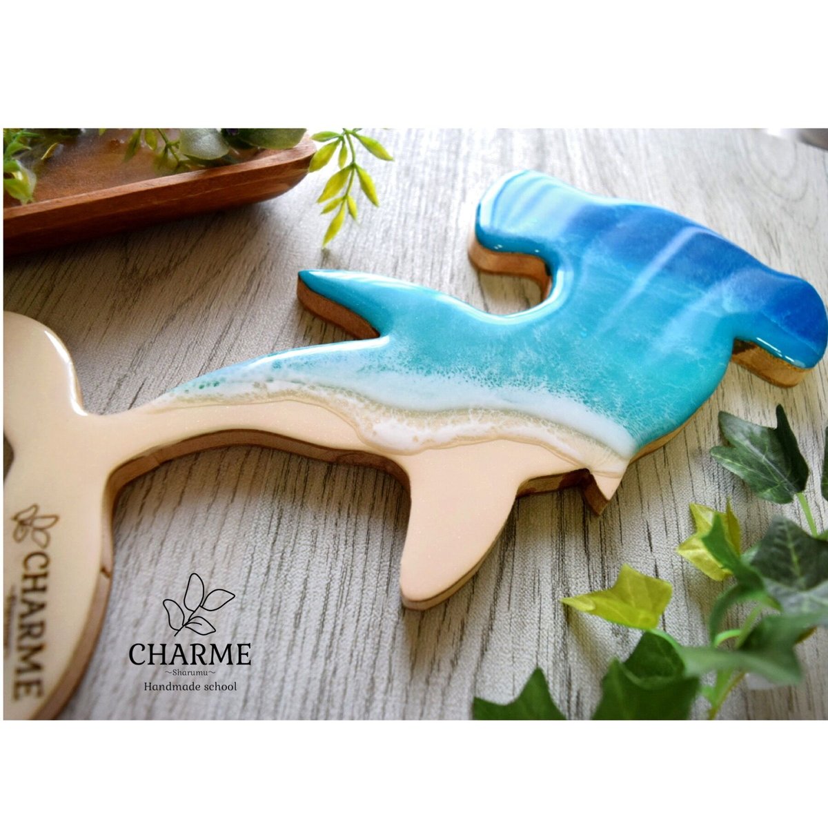 海のレジンパネル【ハンマーヘッドシャーク】 | charme's interior STORE