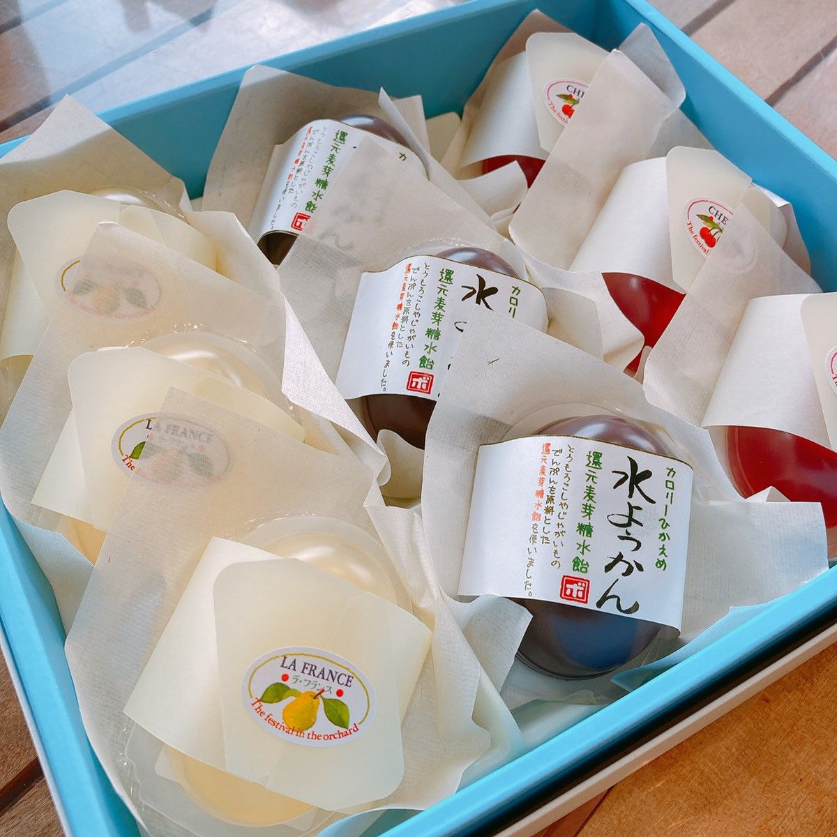 夏季限定】さくらんぼゼリー × ラ・フランスゼリー × ヘルシー水