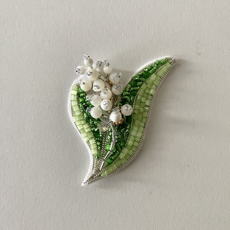 le muguet 鈴蘭のブローチ