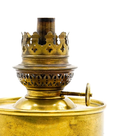 Brass marine lamp made in England