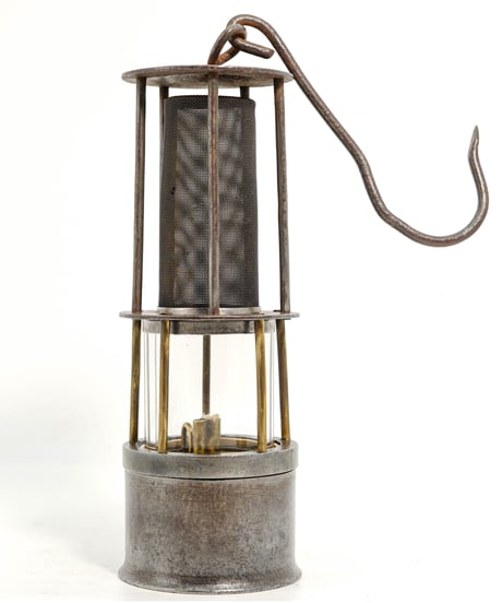German miner's lamp 1920's ~