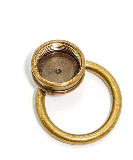 MANUFRANCE hot water brass 1.5L can 1920's