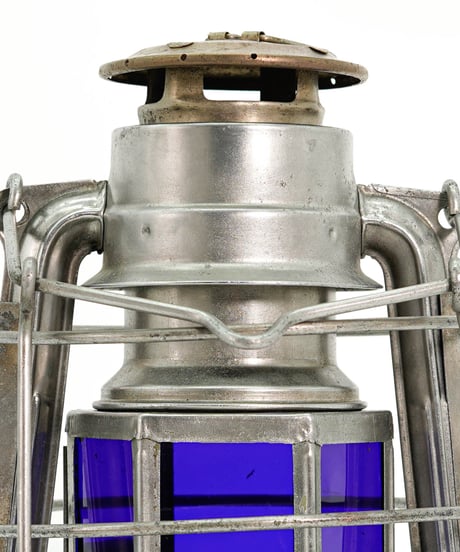 MEVA 863 hexagon Navy glas 1950's ~