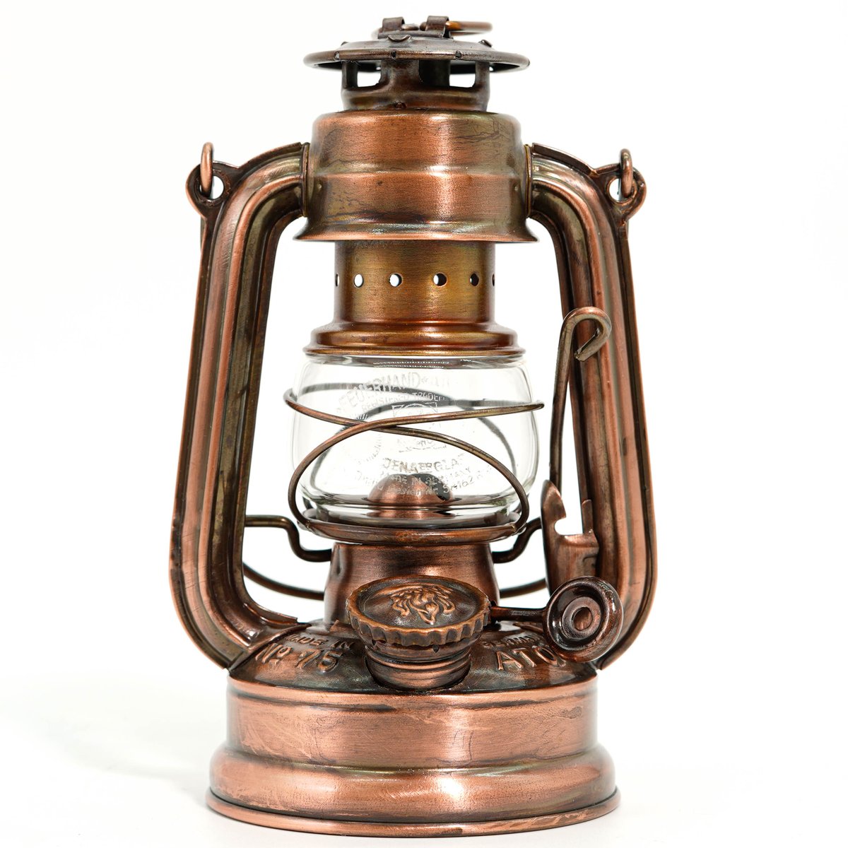 アイアンランタン 銅色 格子状 FEUERHAND №75 ATOM SP 2nd Copper plated model 4
