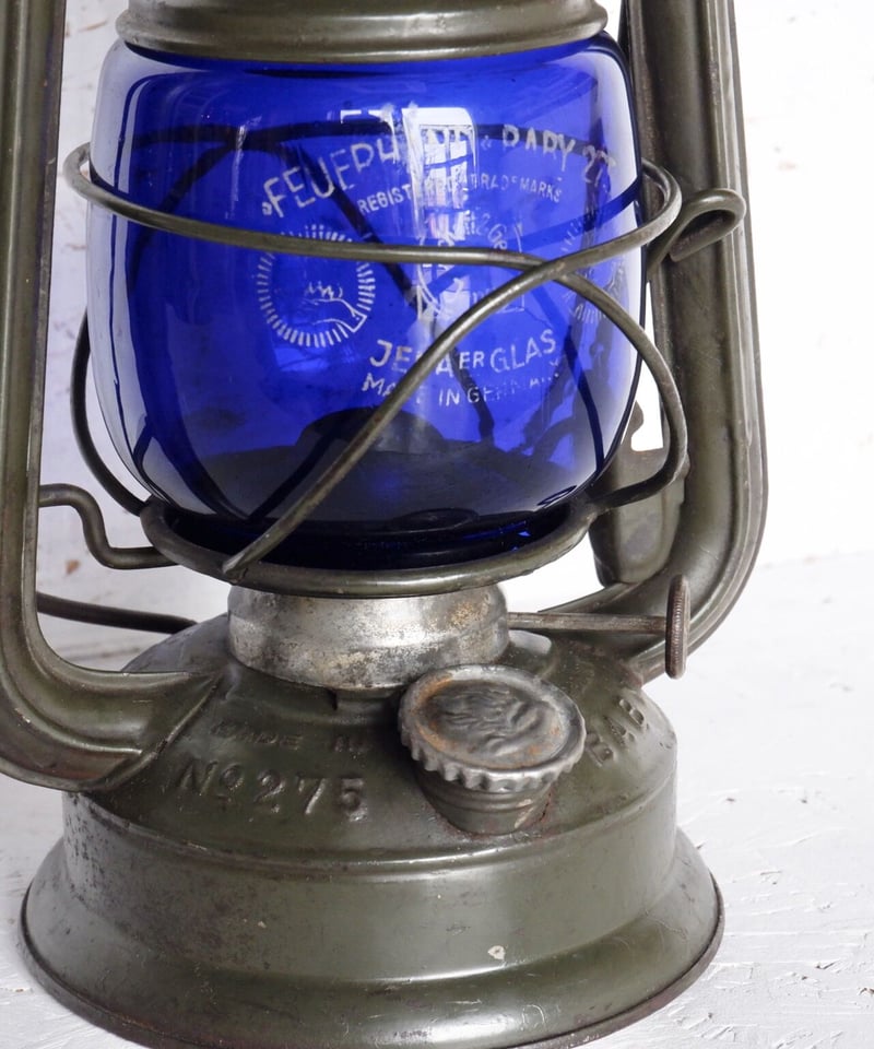 feuerhand No 275 BABY made in germany blue glas