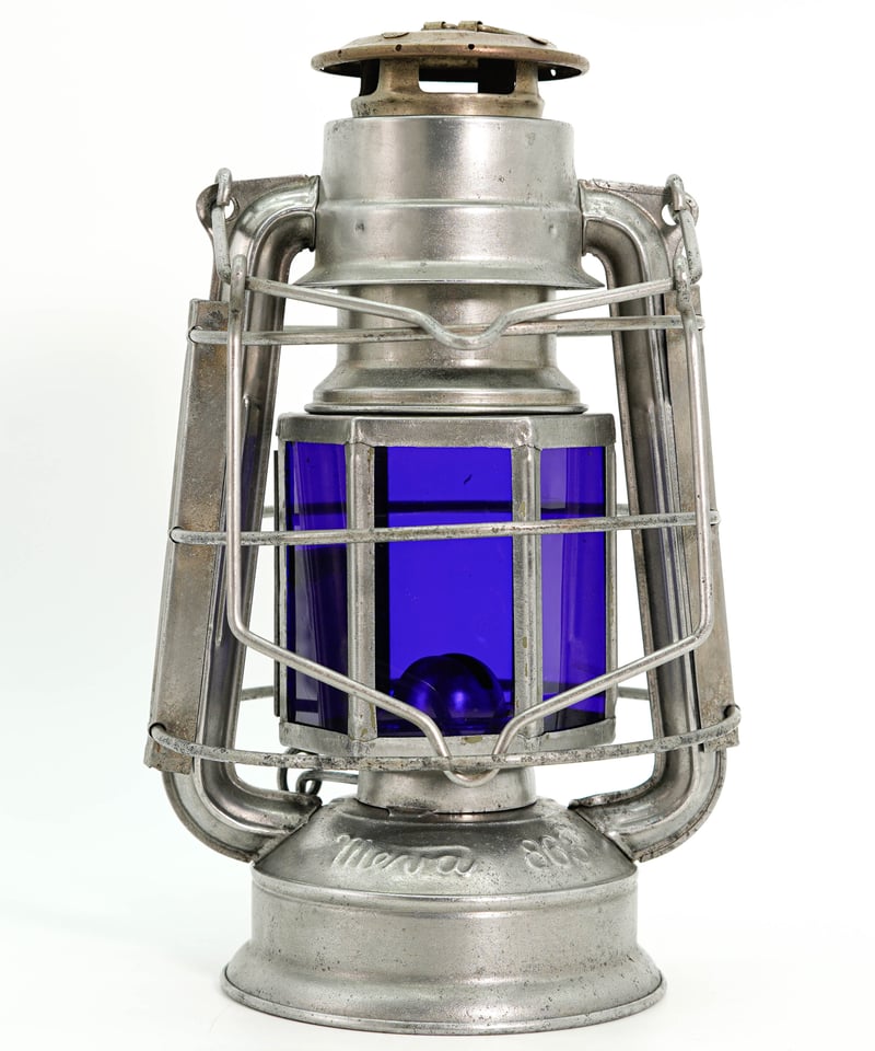 MEVA 863 hexagon Navy glas 1950's ~ | 森の古物店 野屋