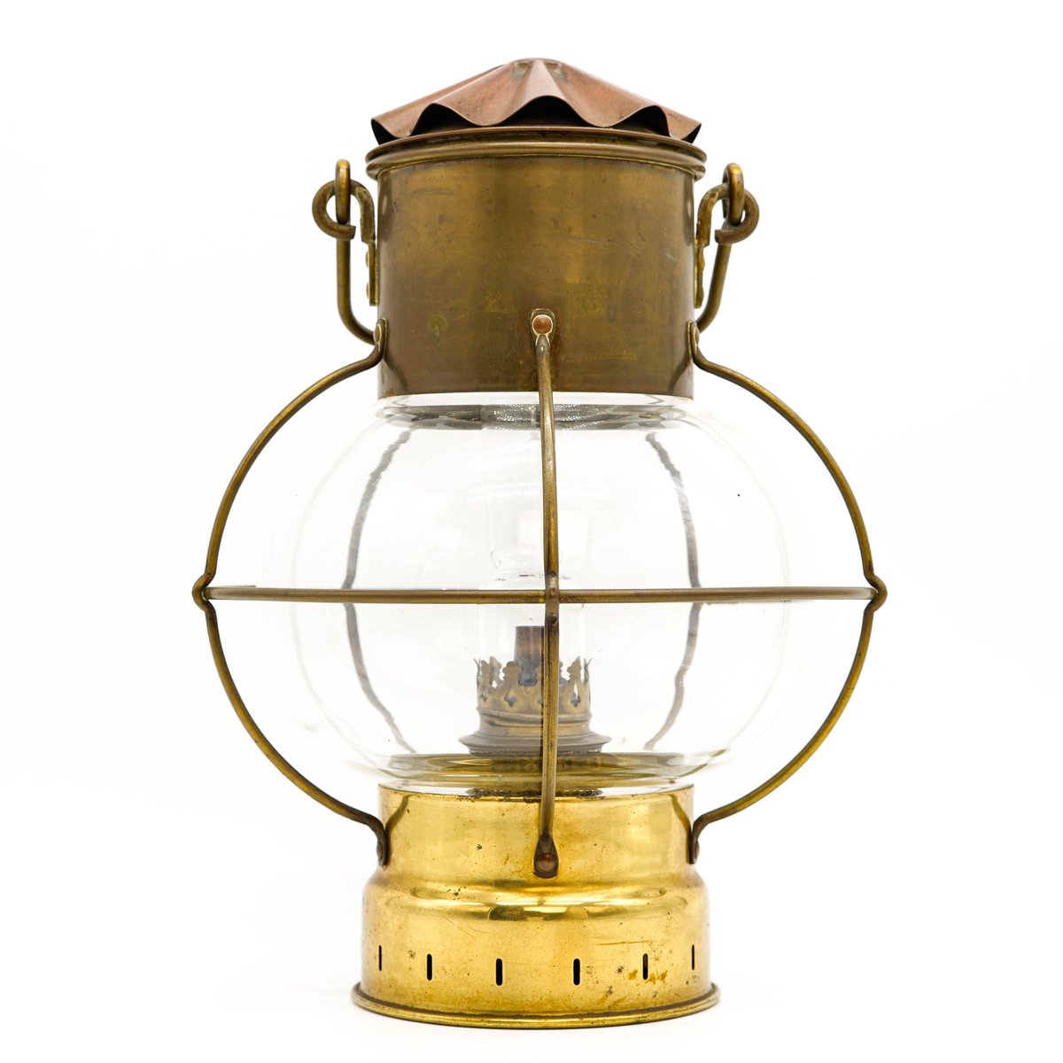 Brass marine lamp made in England | 森の古物店 野屋 