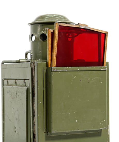 French/Belgium army signal lamp ww2  40's -